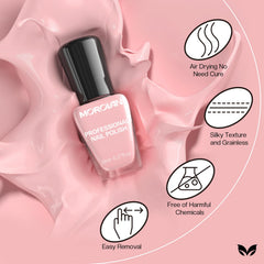 Morovan Rose Nail Polish Set Cherry Red Finish for versatile outfits.