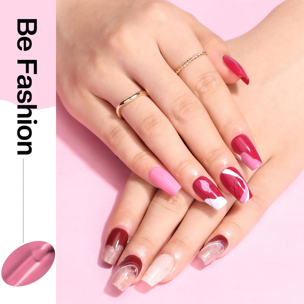 Morovan Rose Nail Polish Set Travel Friendly Pack for on-the-go touchups.