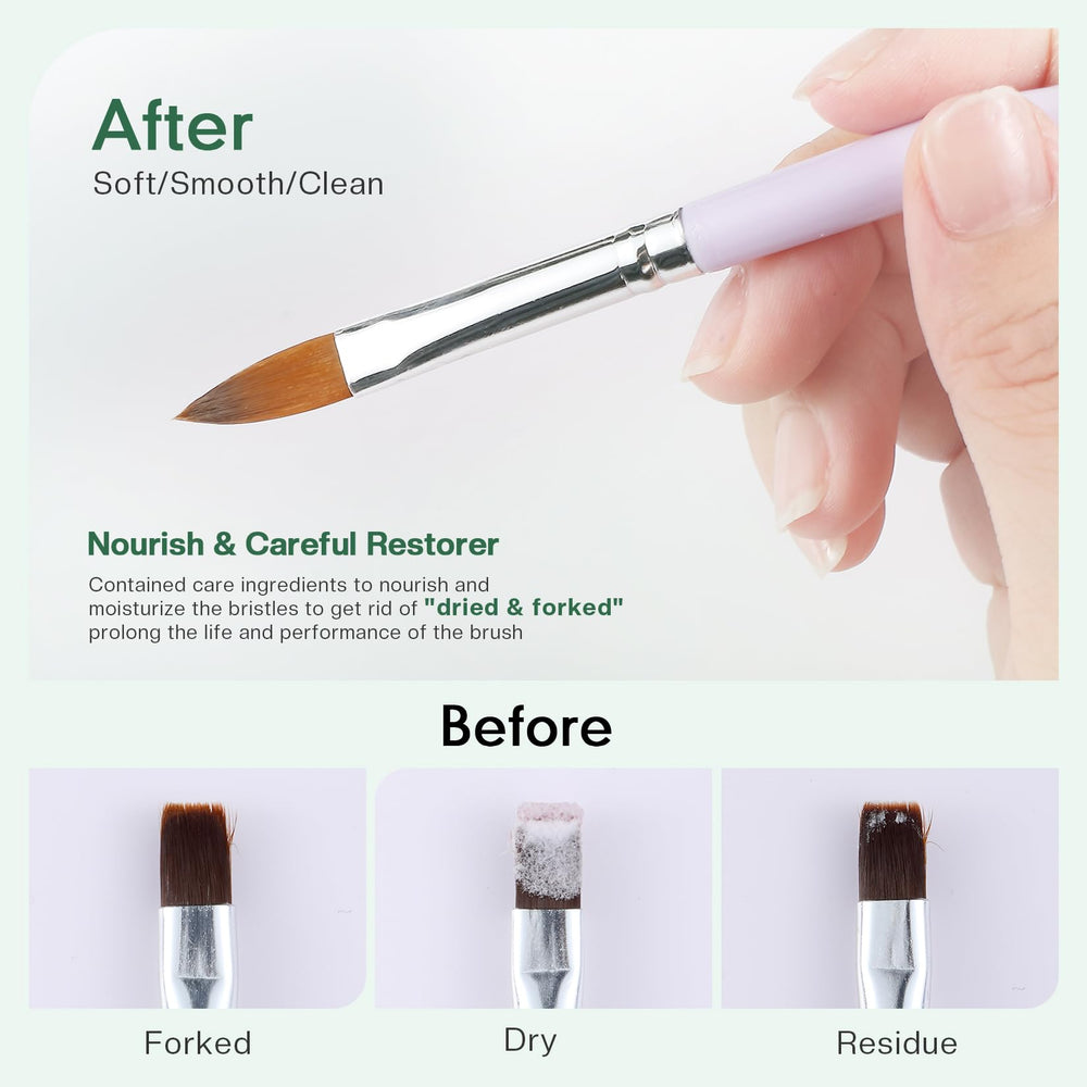 Morovan Nail Art Brush Cleaner removes sealing wax and residue.