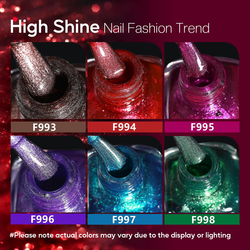 Morovan silver metallic nail polish provides reflective gloss