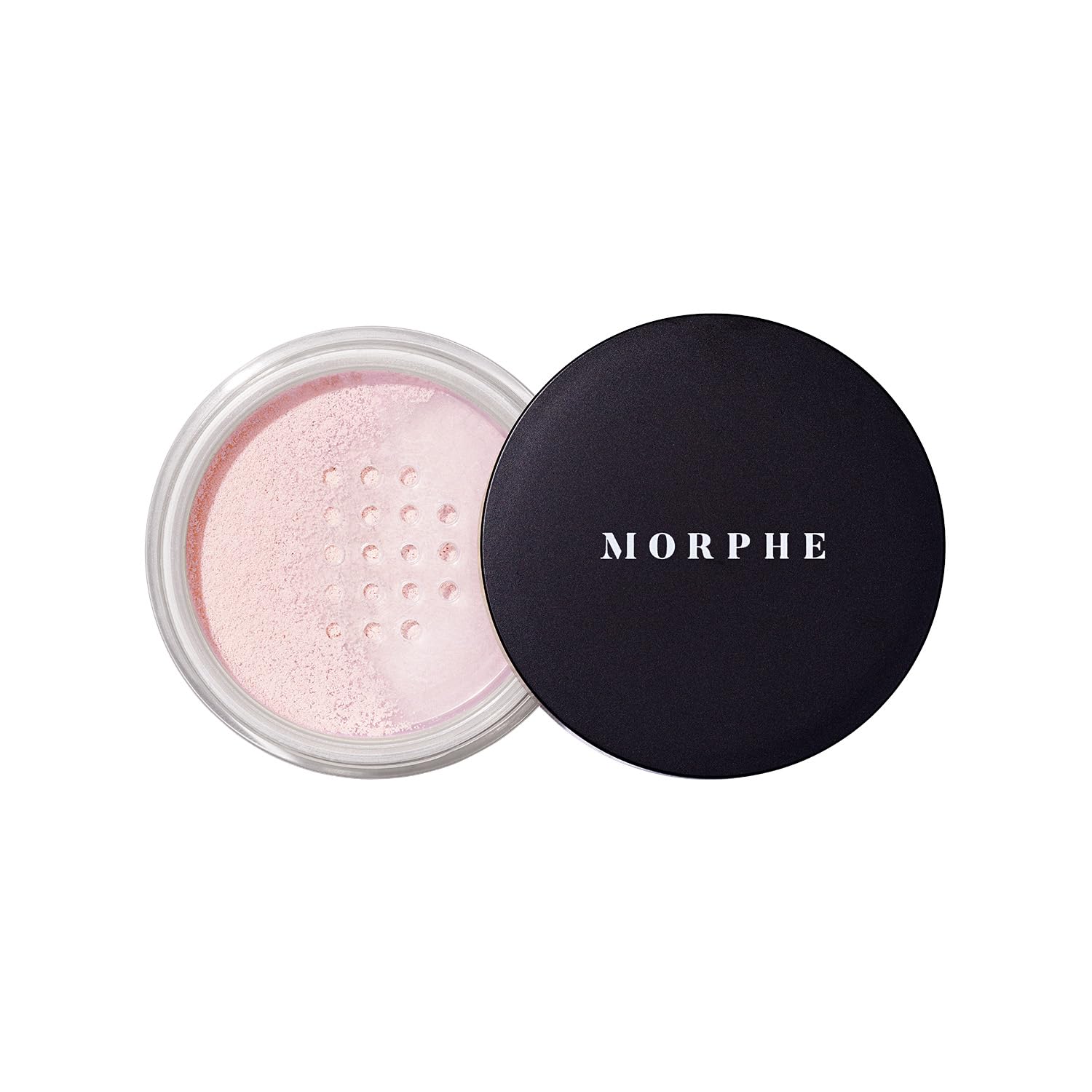 Morphe Bake & Set powder jar shows feather light, long lasting finish