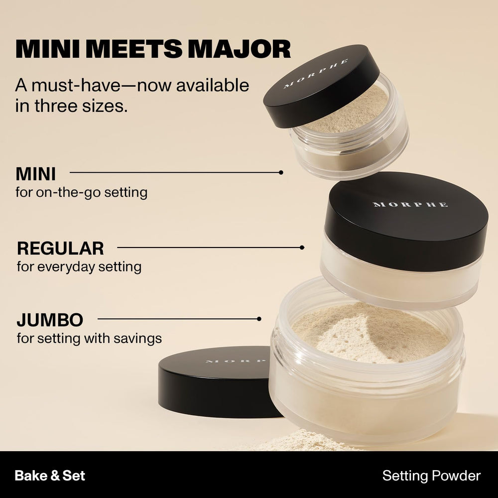 MORPHE Bake & Set soft-focus blur helps minimize the appearance of pores.