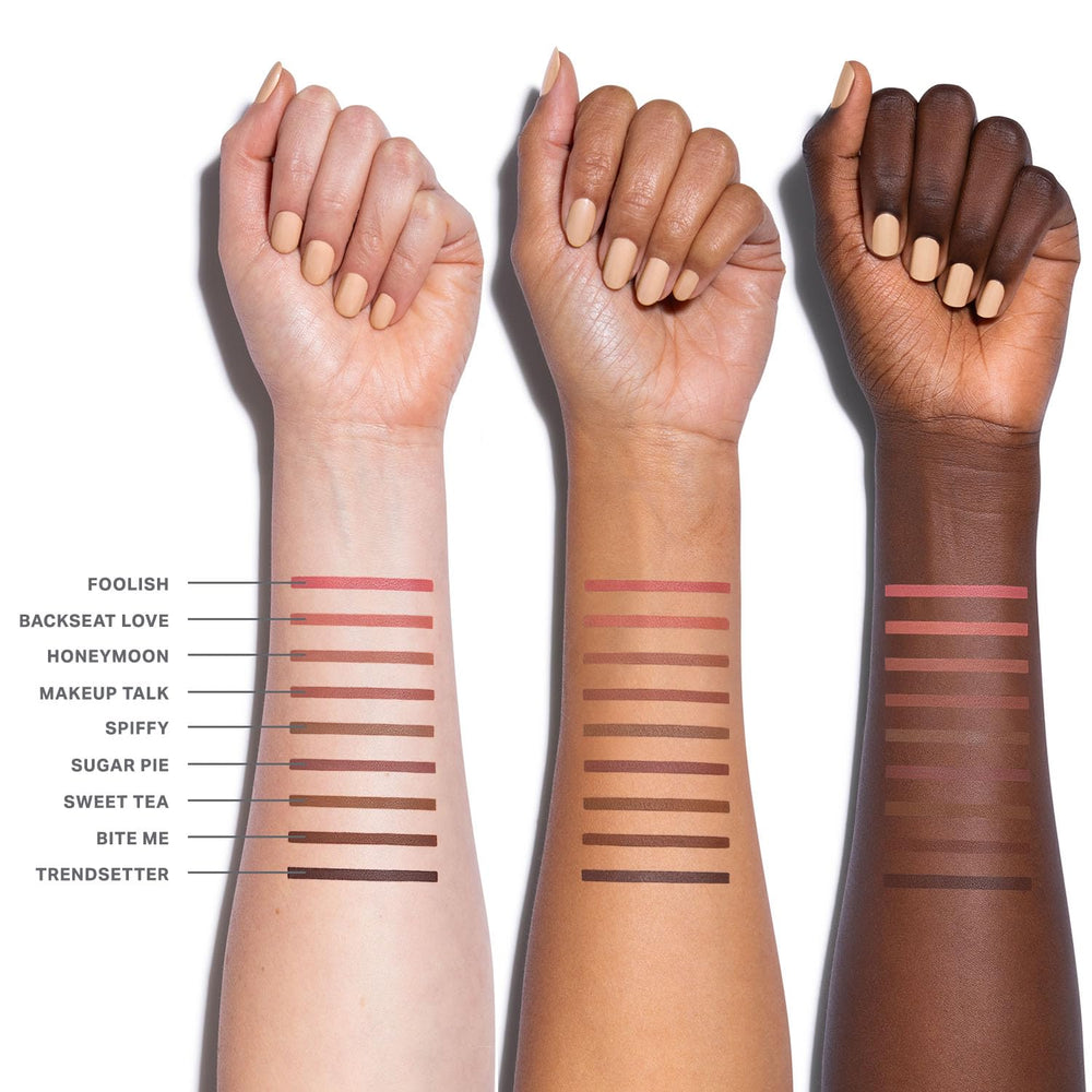 MORPHE Long-Wear Lip Liner helps keep edges defined and smudge-proof.