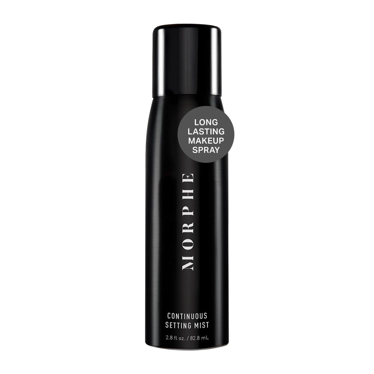 MORPHE Continuous Setting Mist bottle closeup showing design for precise application