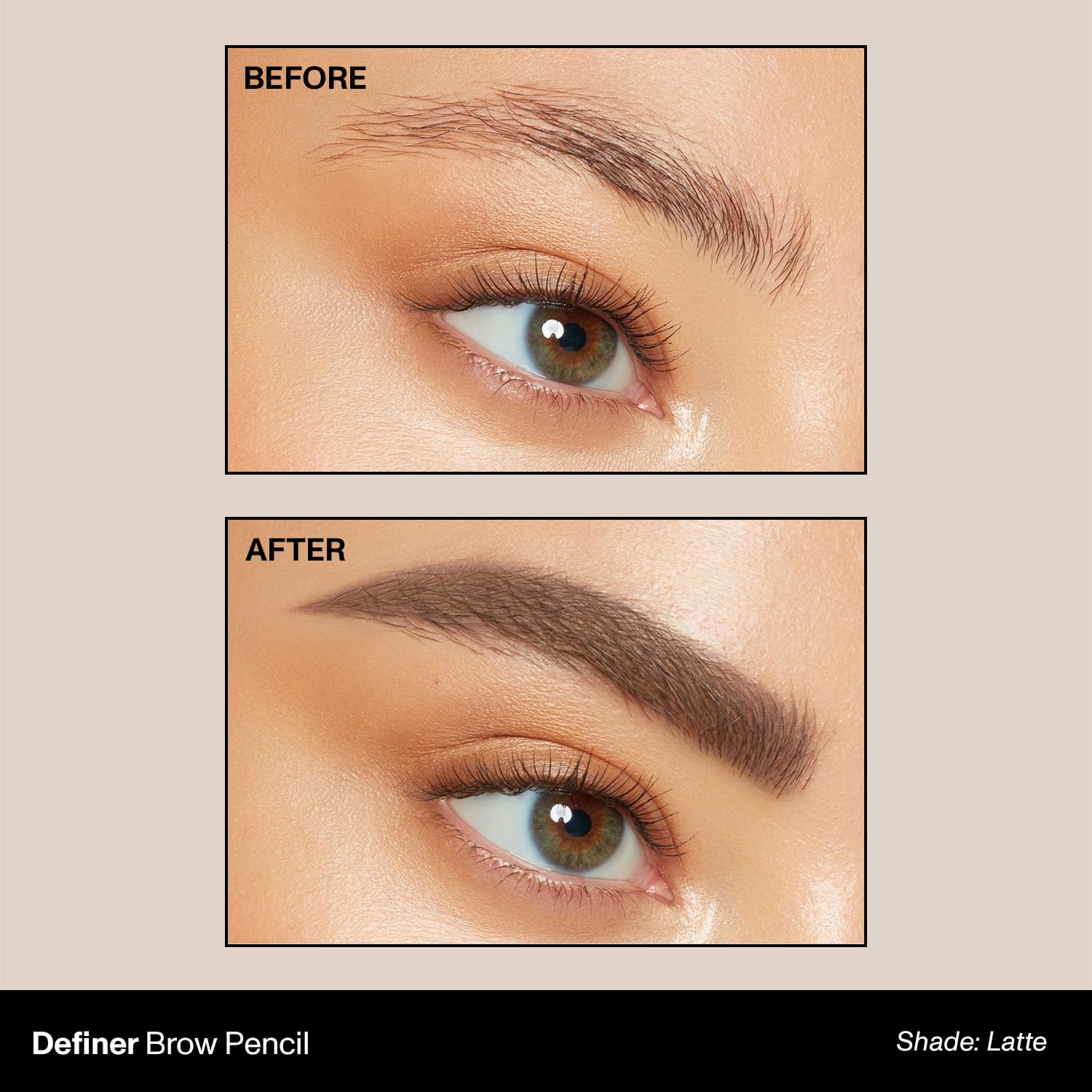 MORPHE Definer Latte spoolie blends brow hairs evenly.