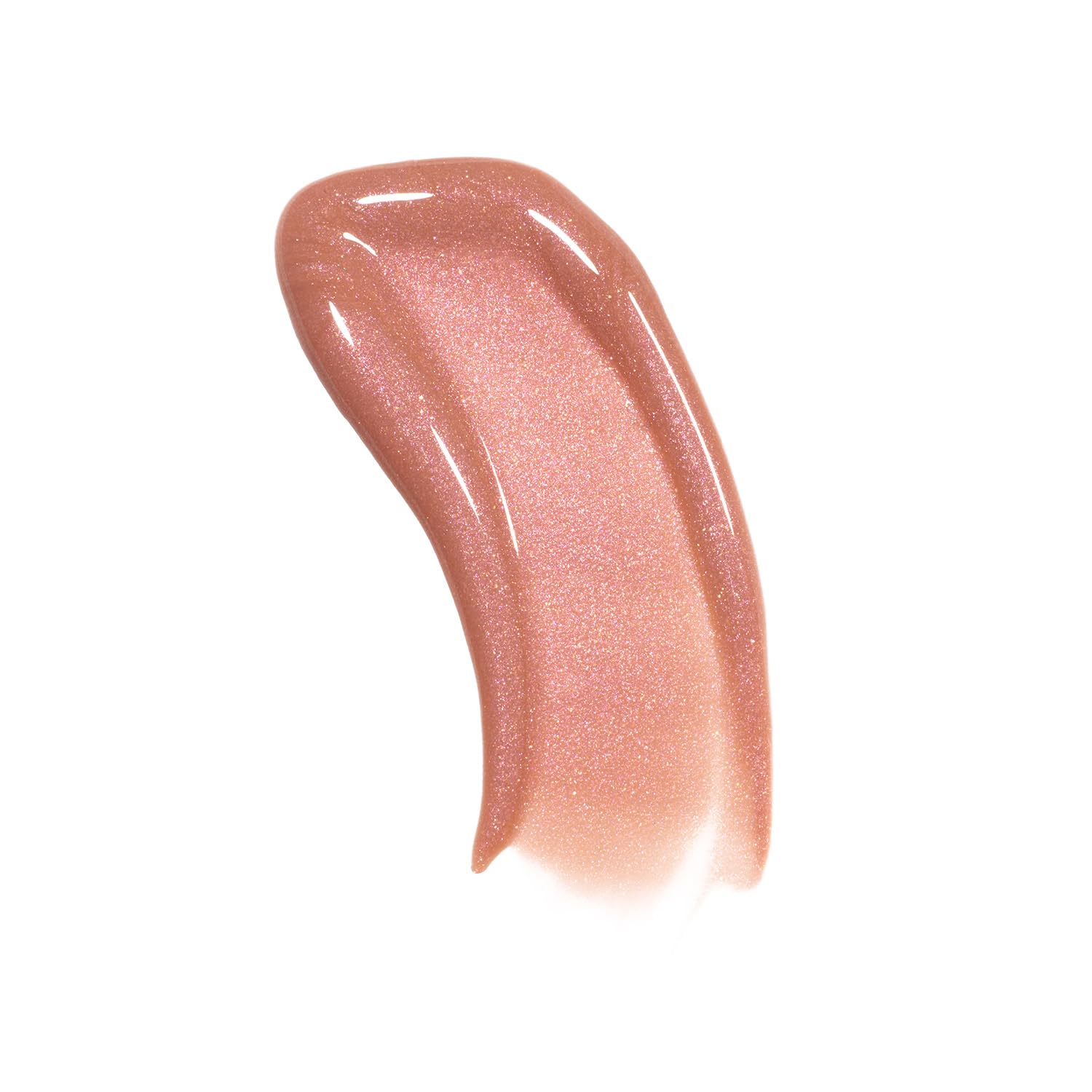 MORPHE Dripglass Beige Beam gloss swatch reveals buildable color and shine.