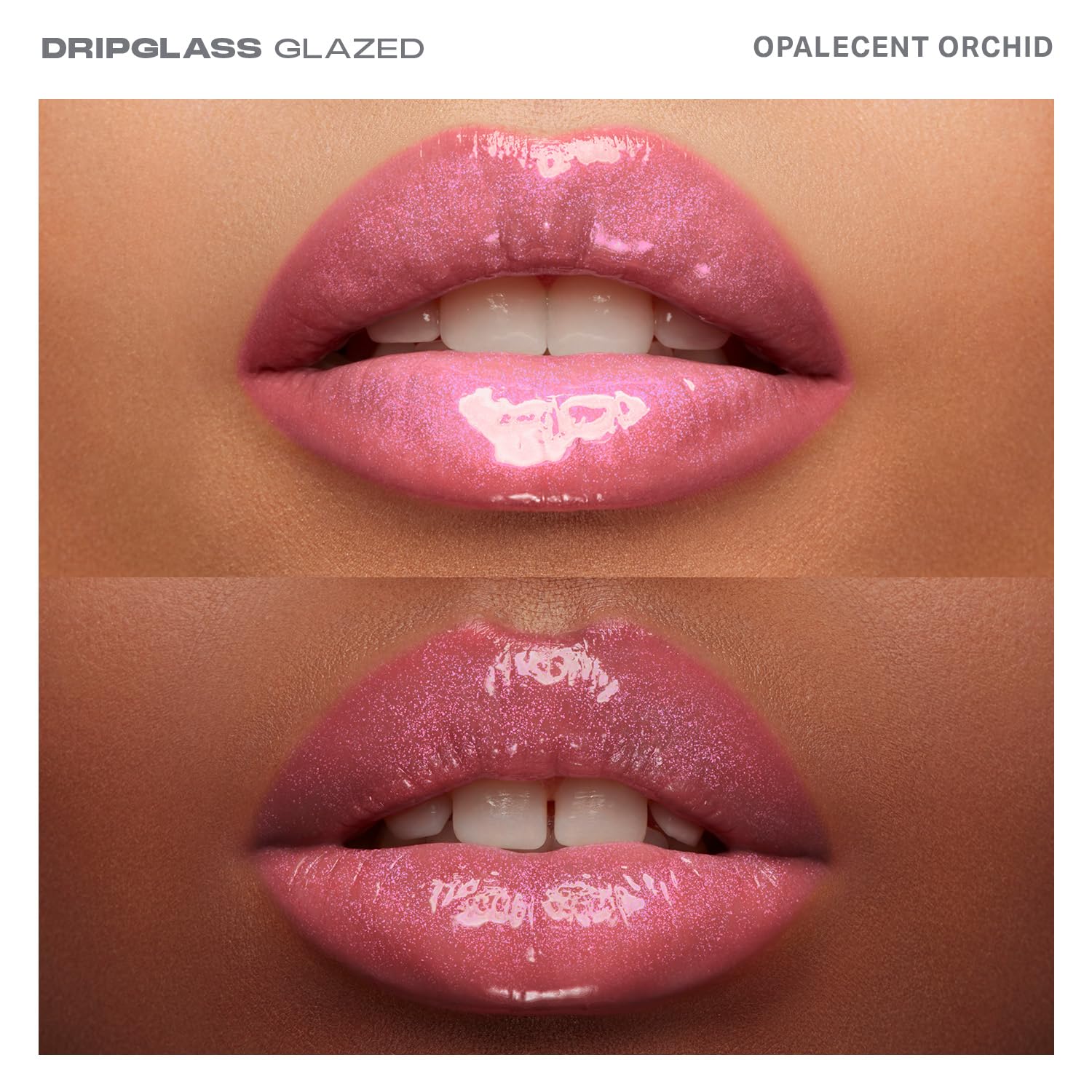 Buildable color from sheer to full coverage for MORPHE Dripglass Opalescent Orchid.
