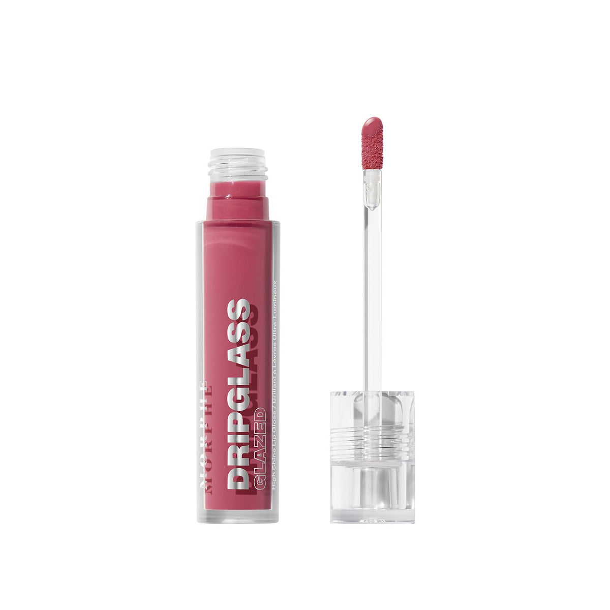 MORPHE Dripglass lip gloss bottle with a high shine finish and durable packaging.