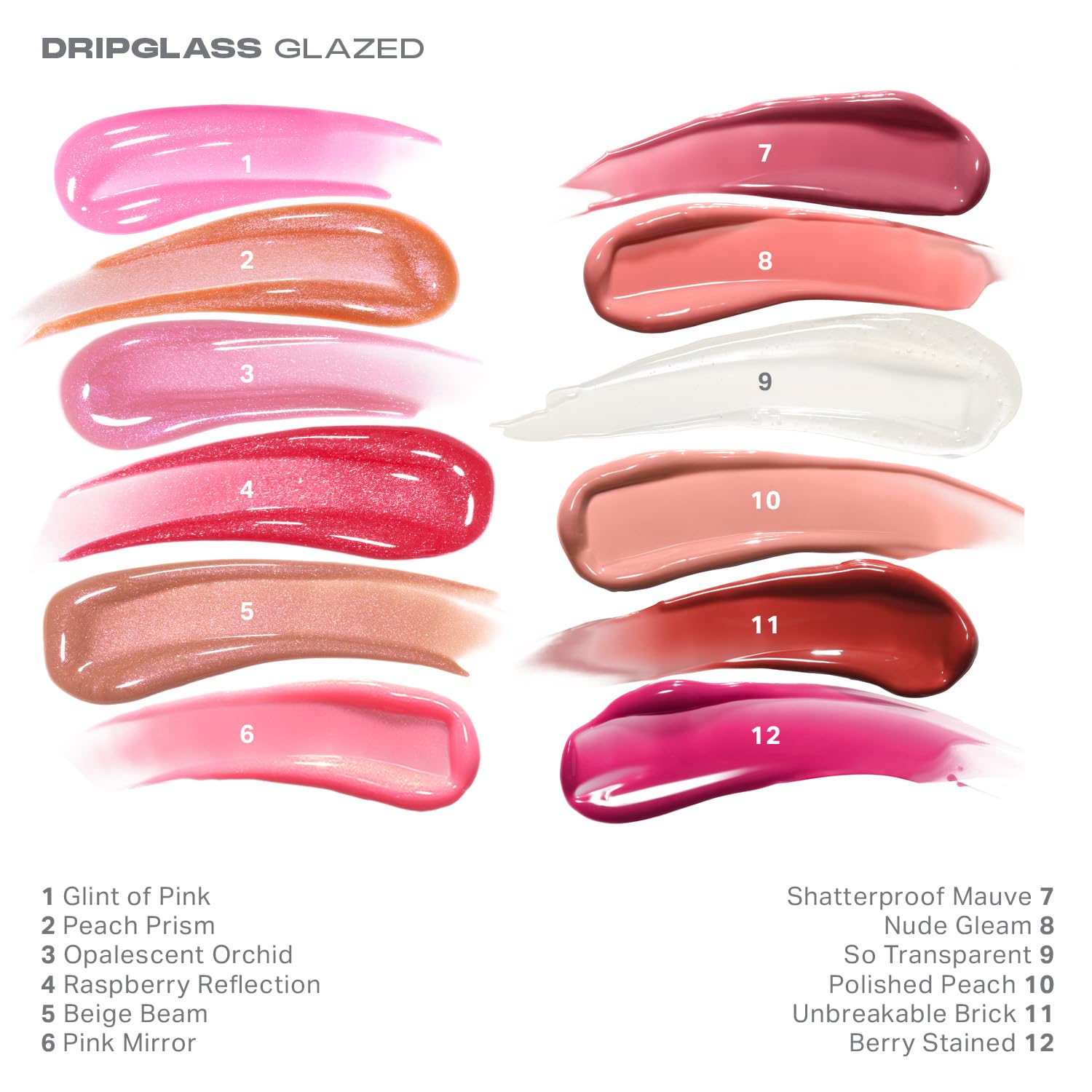 MORPHE Dripglass pink Glint swatch for everyday glam