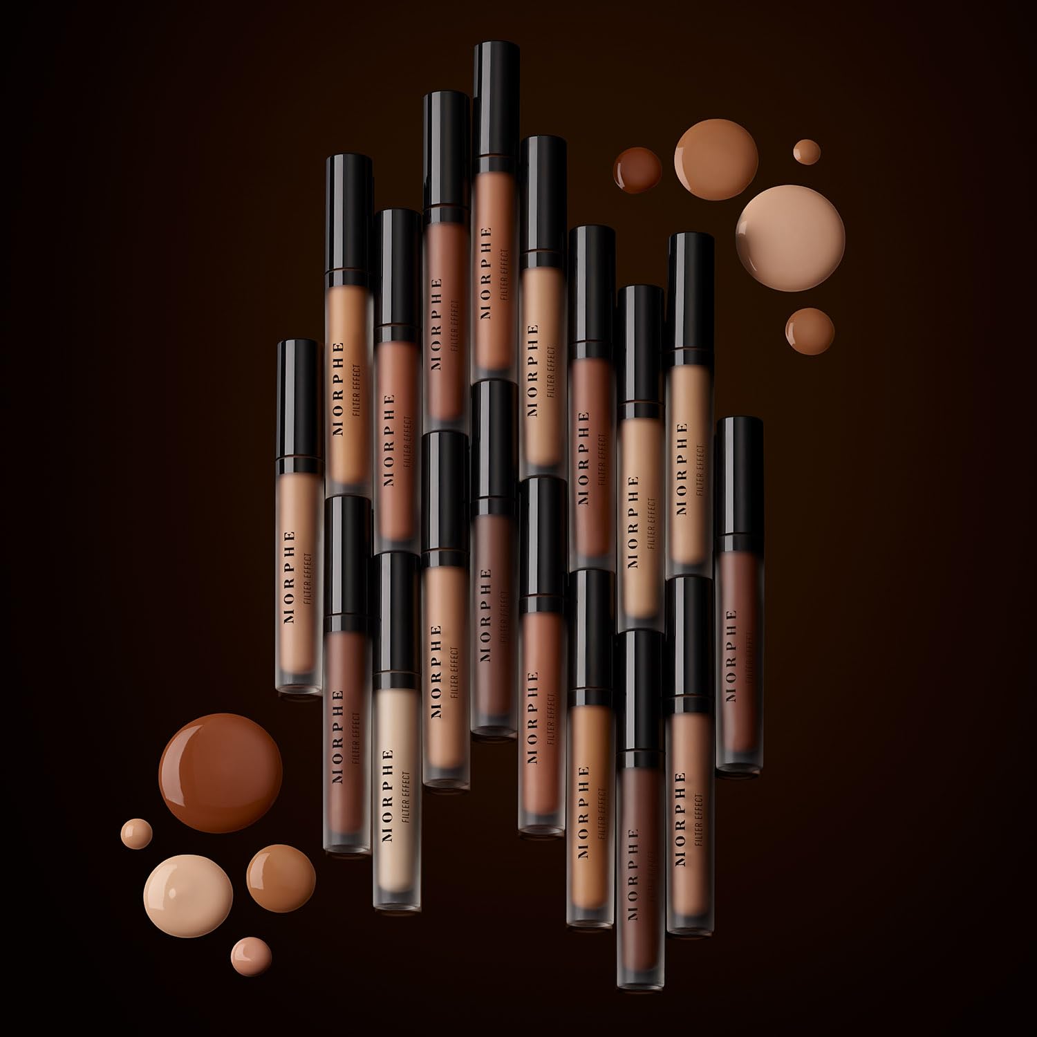 Morphe concealer used with foundation for seamless complexion.