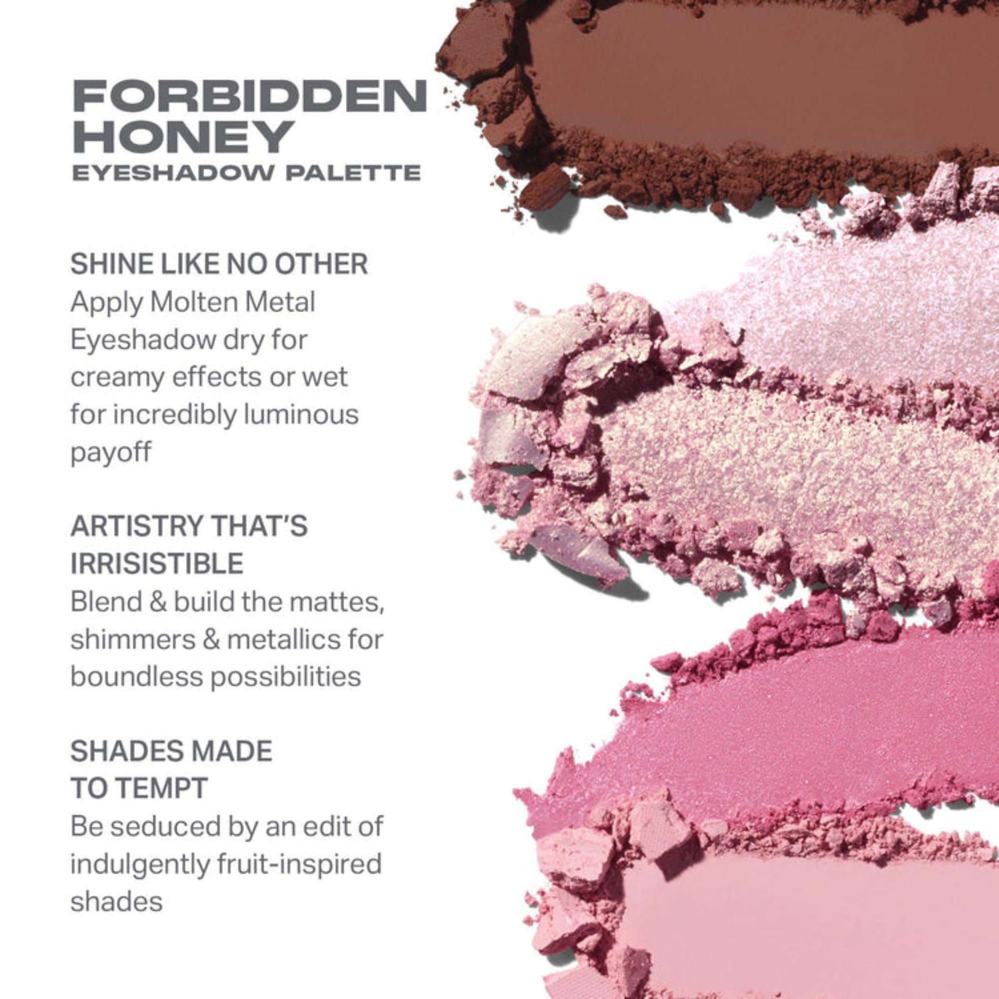MORPHE Forbidden Honey shimmer shades for luminous eyelid glow