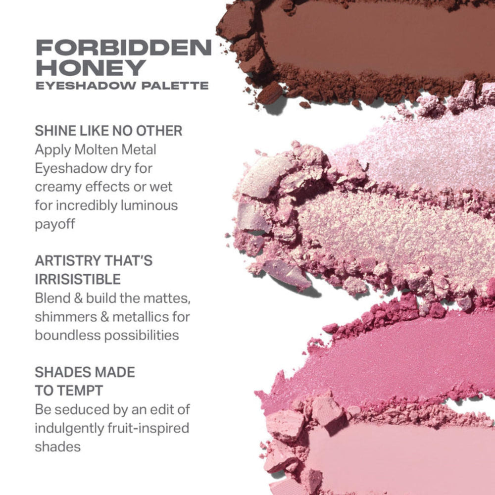 MORPHE Forbidden Honey shimmer shades for luminous eyelid glow
