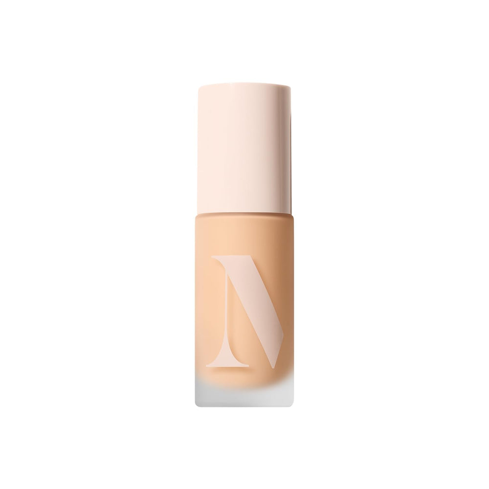 Morphe Lightform Dewy Foundation bottle showing radiant hydration for all-day glow