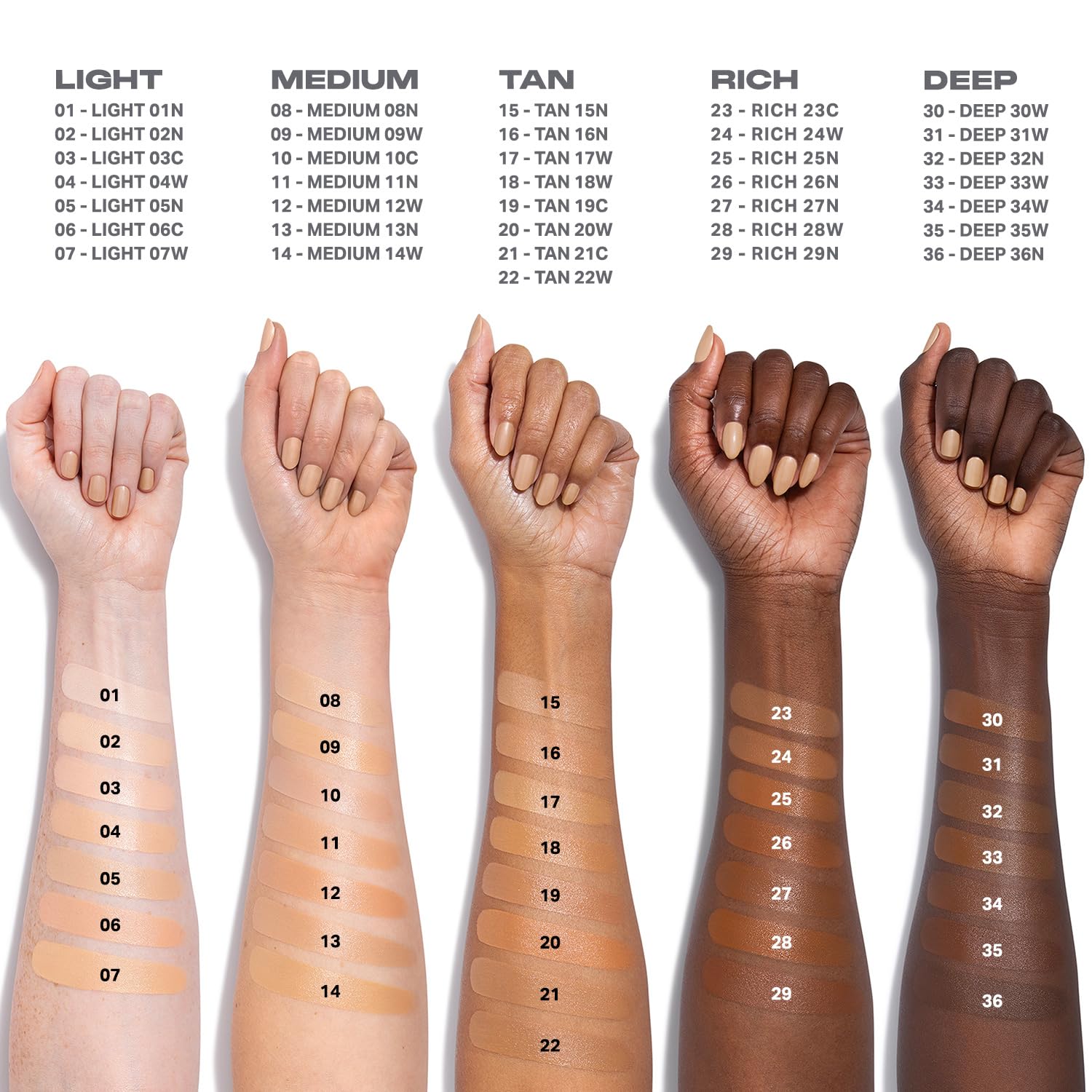 MORPHE Lightform Dewy Foundation with setting powder for final look