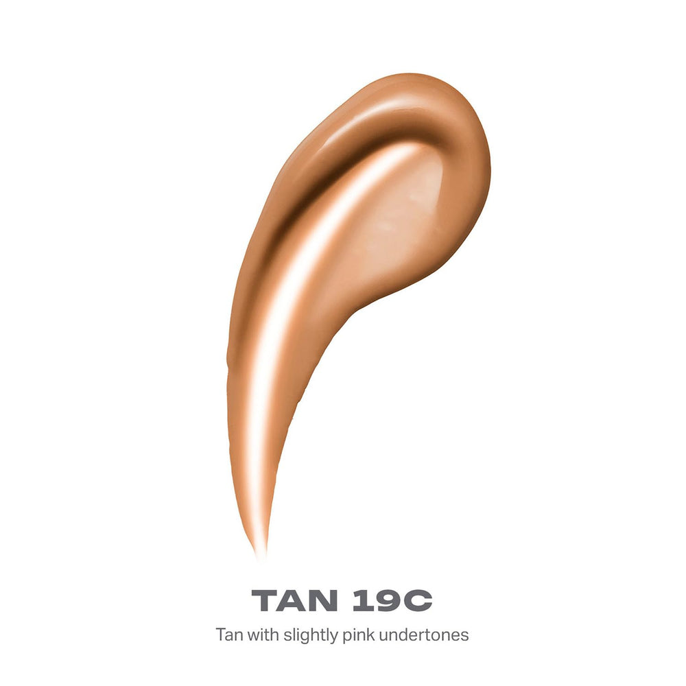 MORPHE Lightform Dewy Foundation swatch on arm shows buildable coverage