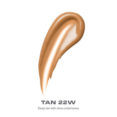 Morphe Lightform Dewy Foundation swatch on skin showing buildable medium coverage.