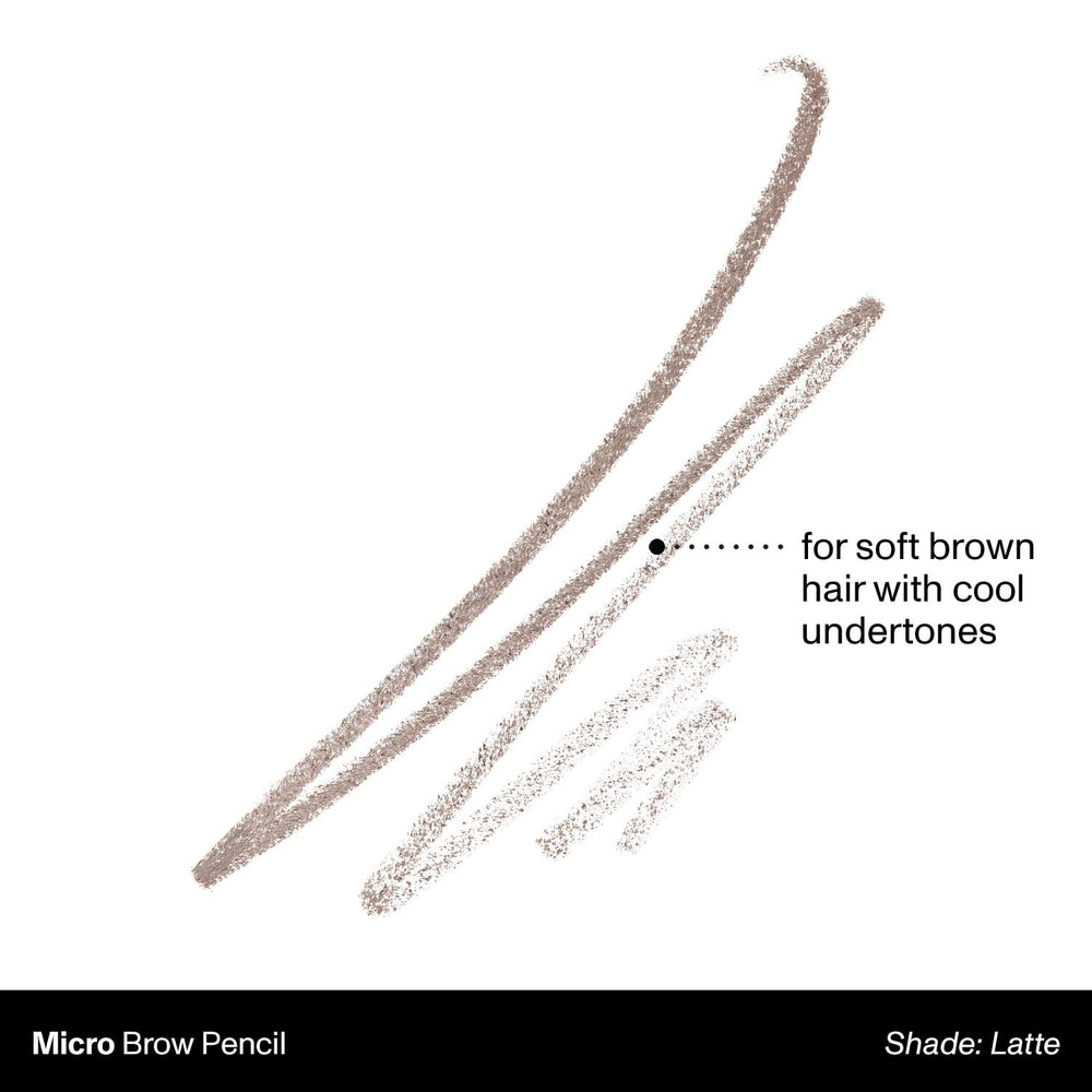 MORPHE Micro Dual Brow Pencil Latte case highlights retractable design for on the go use