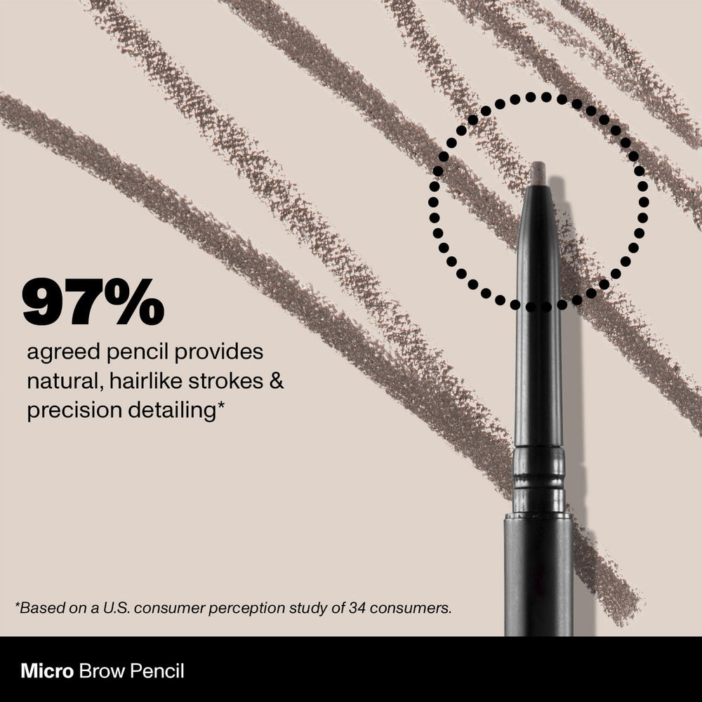 MORPHE Micro Dual Brow Pencil Latte closeup of the pointed tip for precise filling