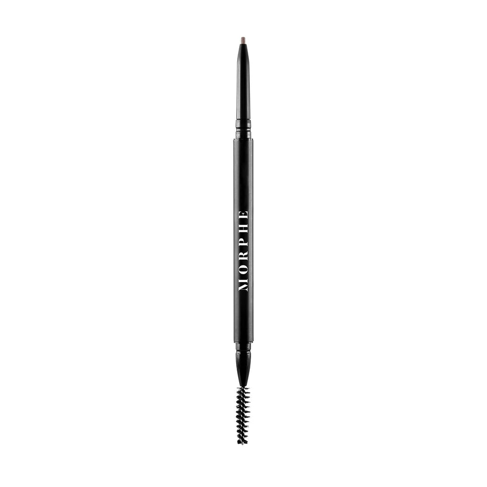 MORPHE Micro Dual Eyebrow Pencil retractable tip enables precise hairlike strokes.