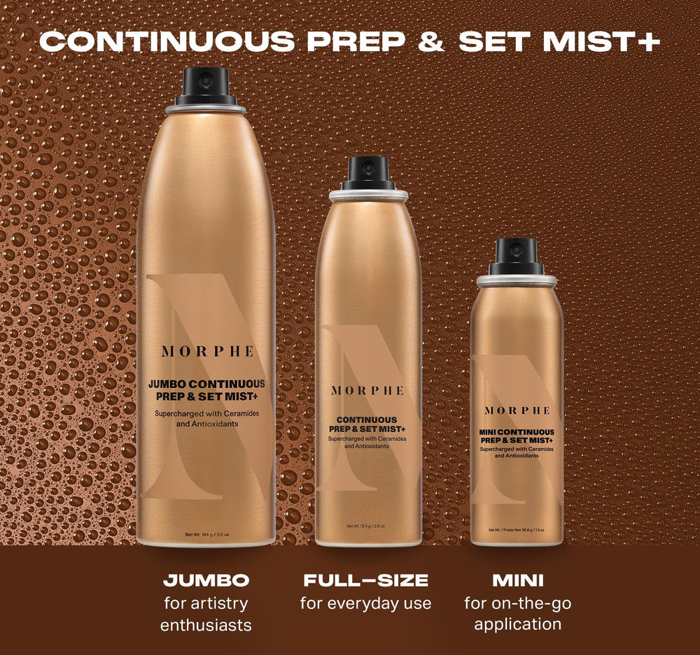 MORPHE mist highlighting ceramides and antioxidants for nourished skin