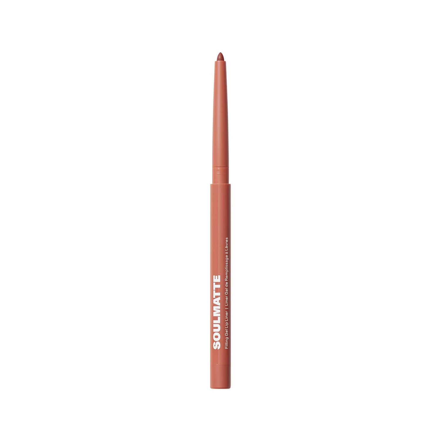 Morphe Soulmatte gel lip liner offers a precise glide for long-lasting lip shape.