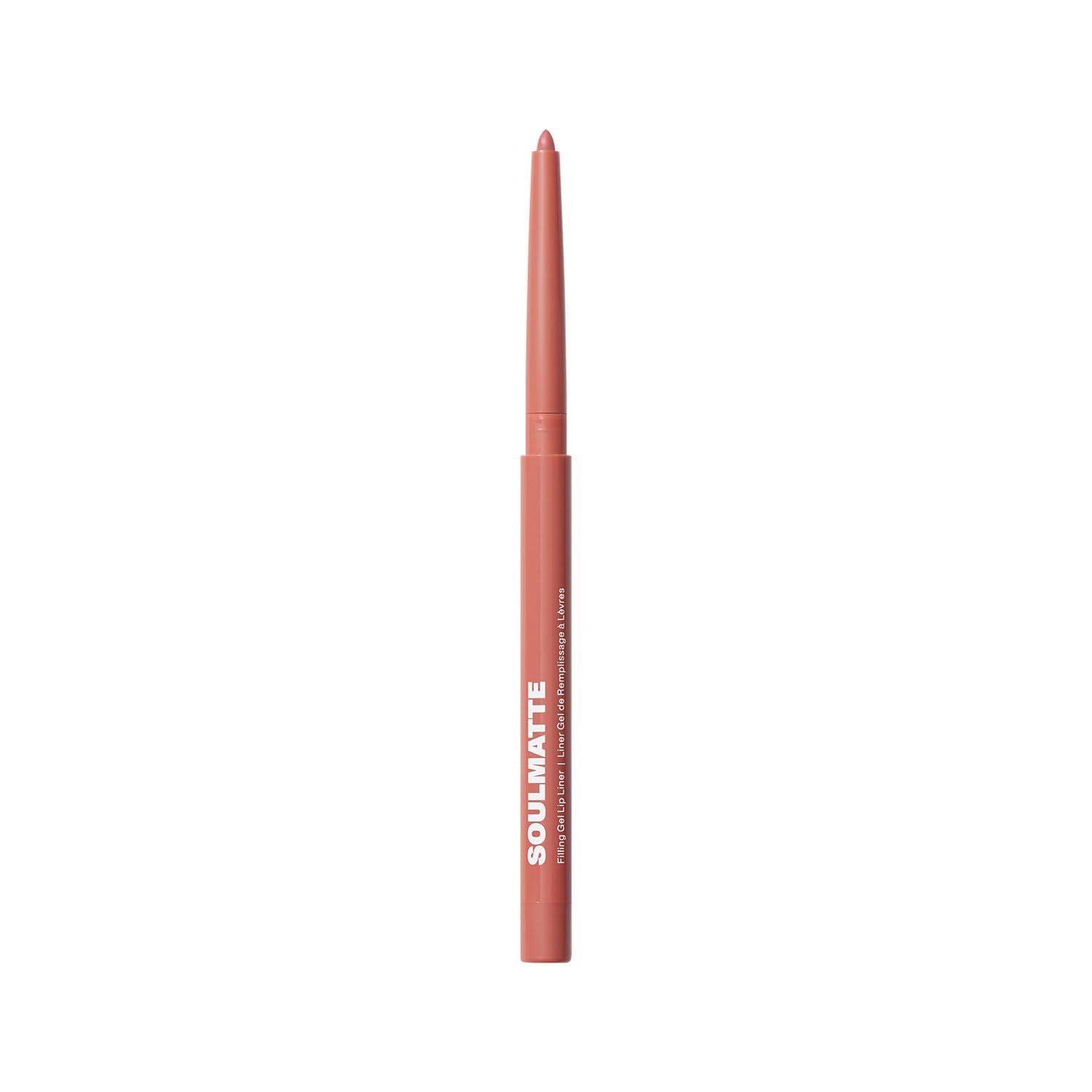 Morphe Soulmatte gel lip liner shows precise definition with a smooth glide.