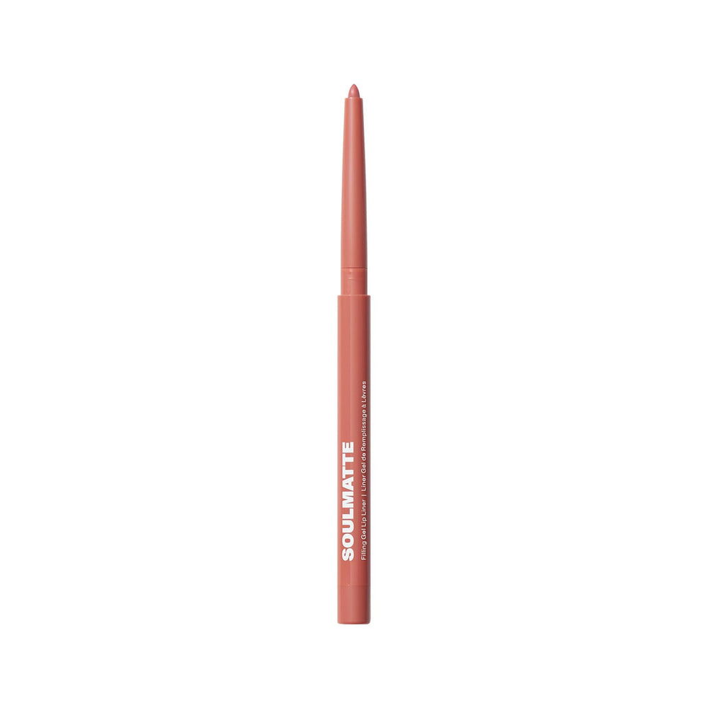 Morphe Soulmatte gel lip liner shows precise definition with a smooth glide.