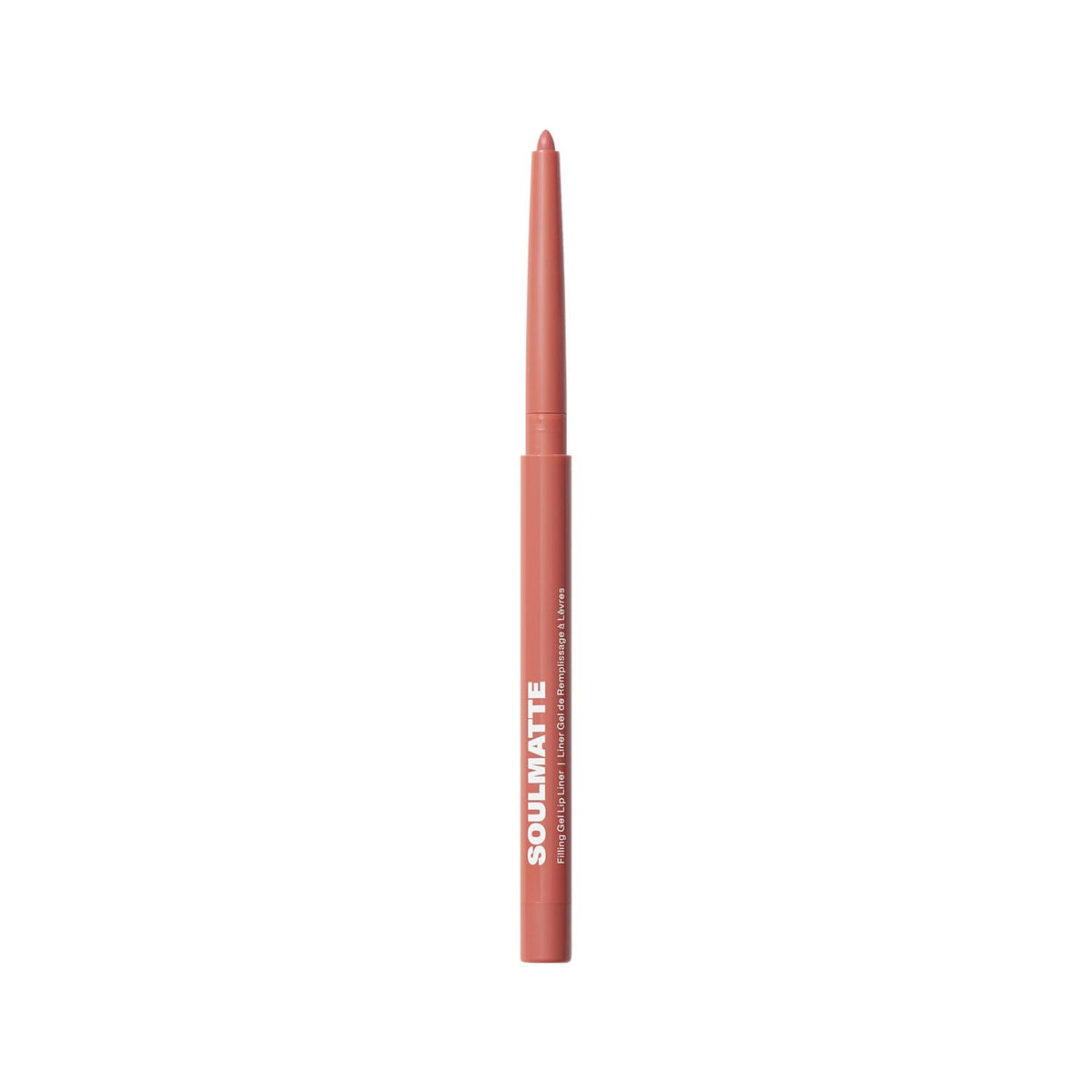 Morphe Soulmatte gel lip liner shows precise definition with a smooth glide.