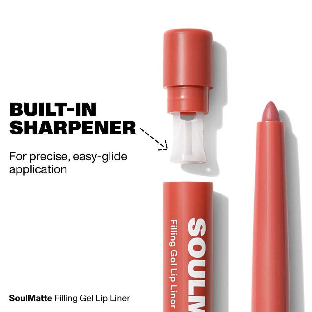Morphe Soulmatte retractable lip pencil for on the go precise definition.