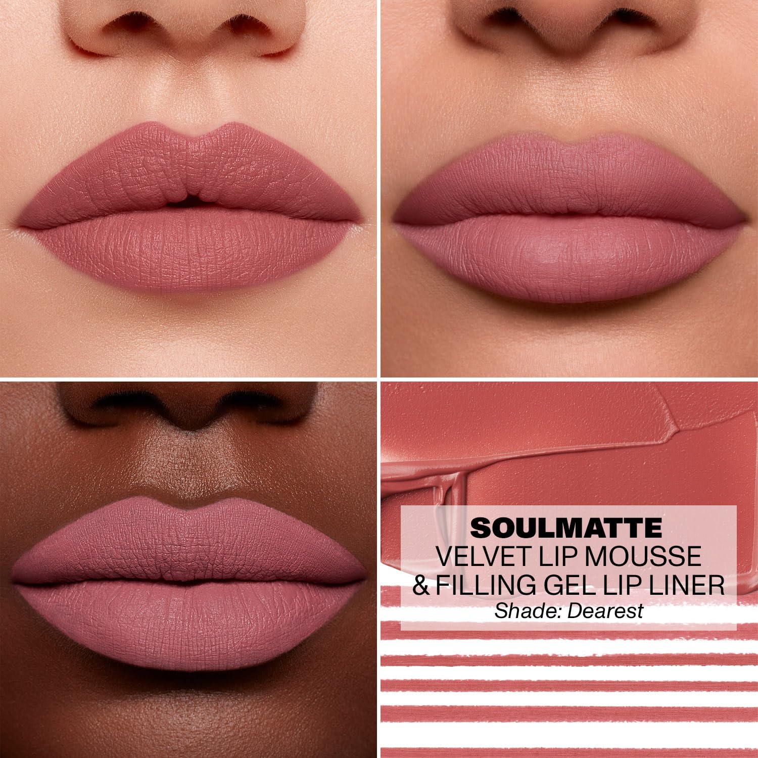MORPHE Soulmatte delivers a soft-focus finish for sculpted, defined lips.