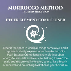 Close-up of Pearl Essence Creme Conditioner on hair showing detangling and silkiness.