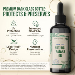 Morstar Batana Oil applied to scalp for even distribution.