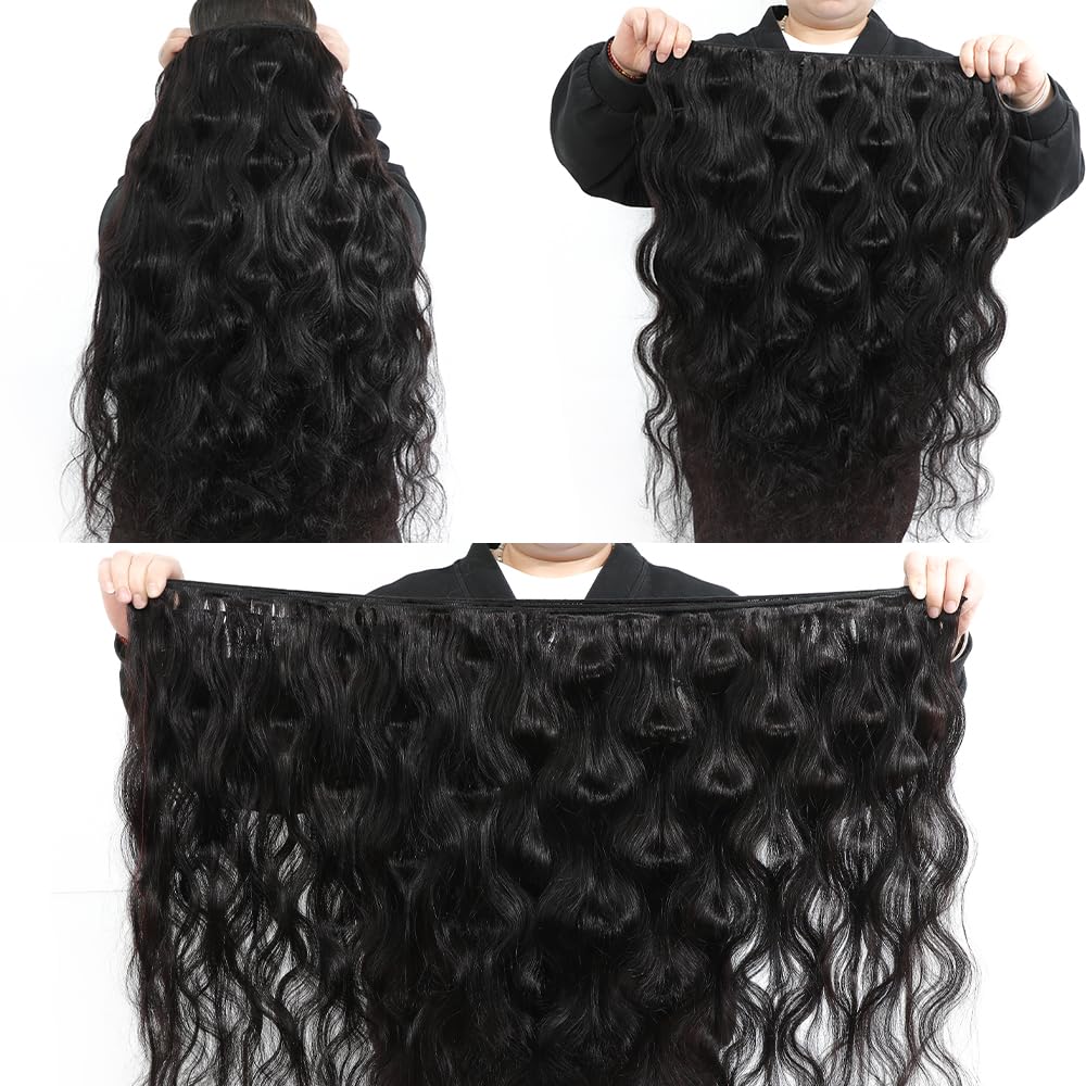 Mosari 22-inch body wave bundle close-up emphasizing durable, low-tangle texture for long wear.