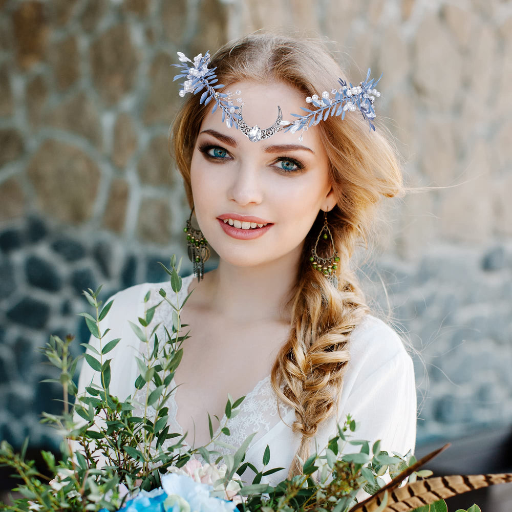 MOSTORY bridal headband with rhinestones adds timeless sparkle during ceremonies