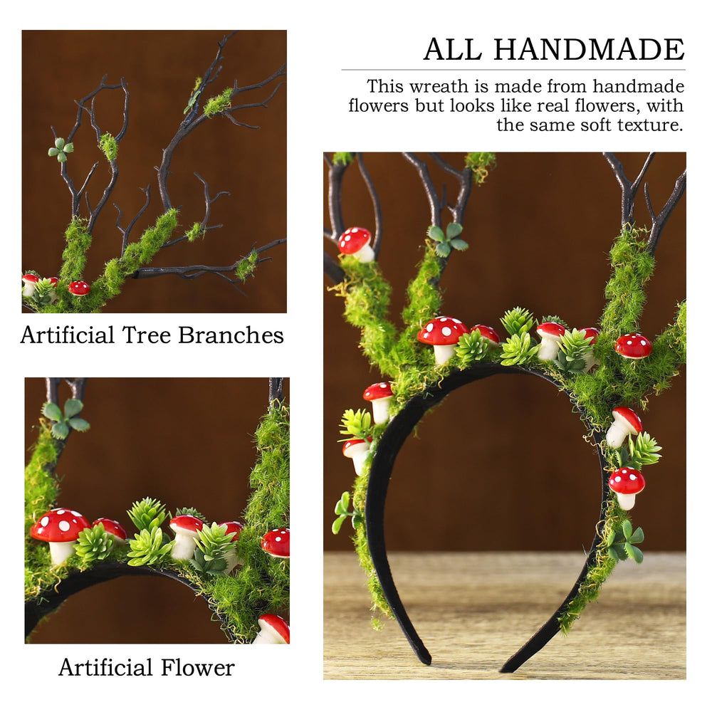 MOSTORY handmade branch headband showcases meticulous craftsmanship and care.