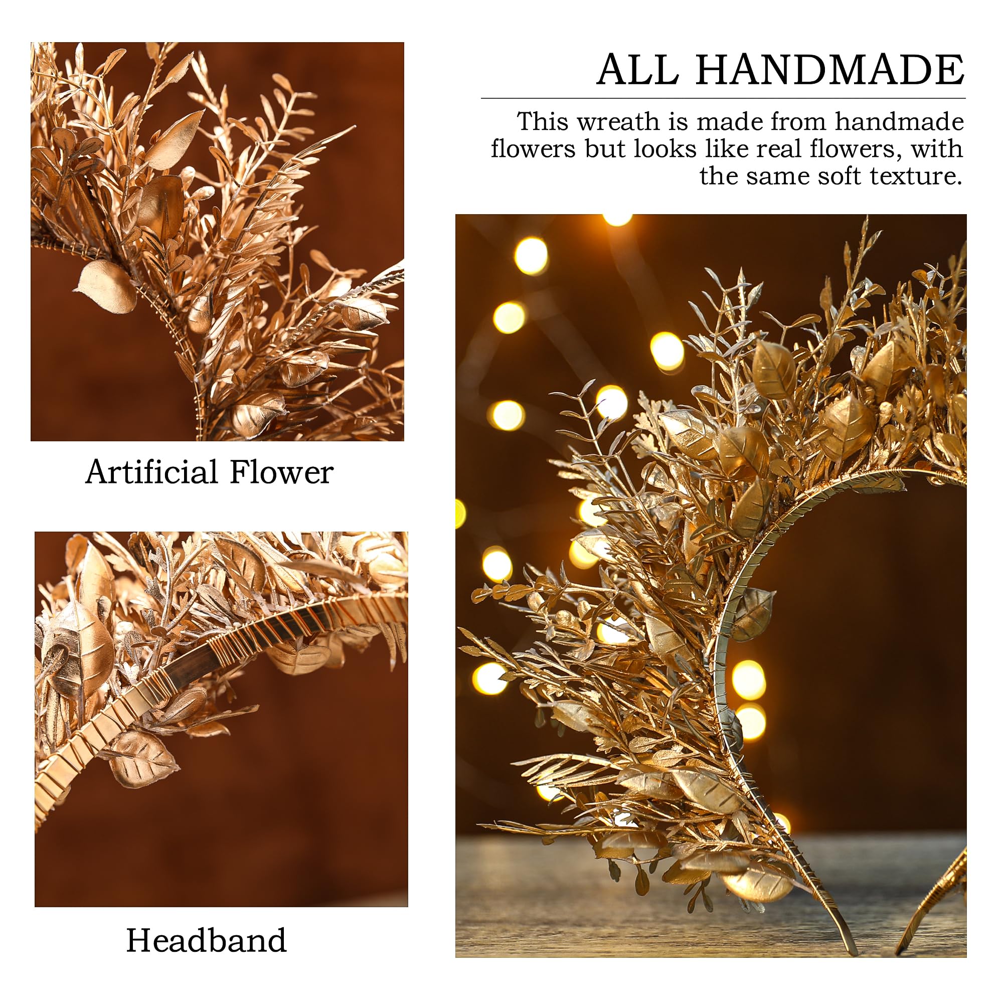 MOSTORY Floral headpiece suits day-to-night wear for whimsical charm.