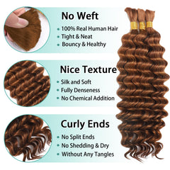 MOTFIN auburn ginger waves on boho braid for vibrant style