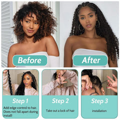 MOTFIN dye-friendly virgin curly hair for vibrant color options.