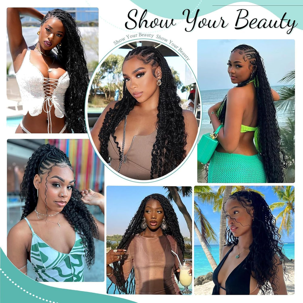 MOTFIN knotless braids hair pack designed for user-friendly installations