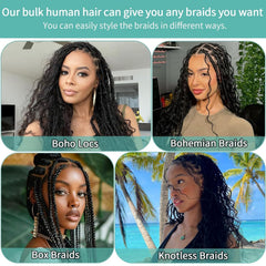 MOTFIN Remy human braiding hair 14 inch 110g pack smooth, tangle-free