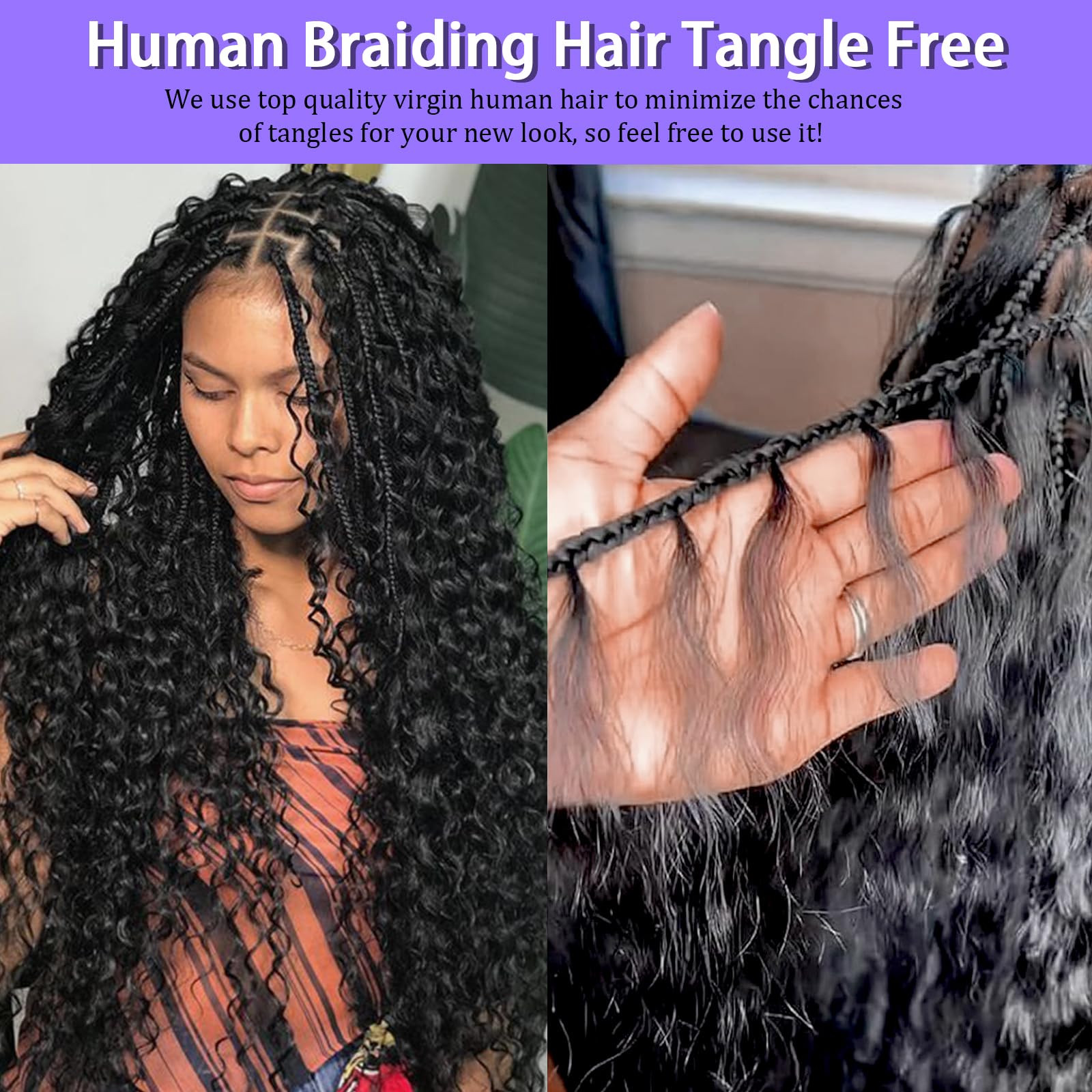 MOTFIN water-wave curls provide glossy boho goddess look.