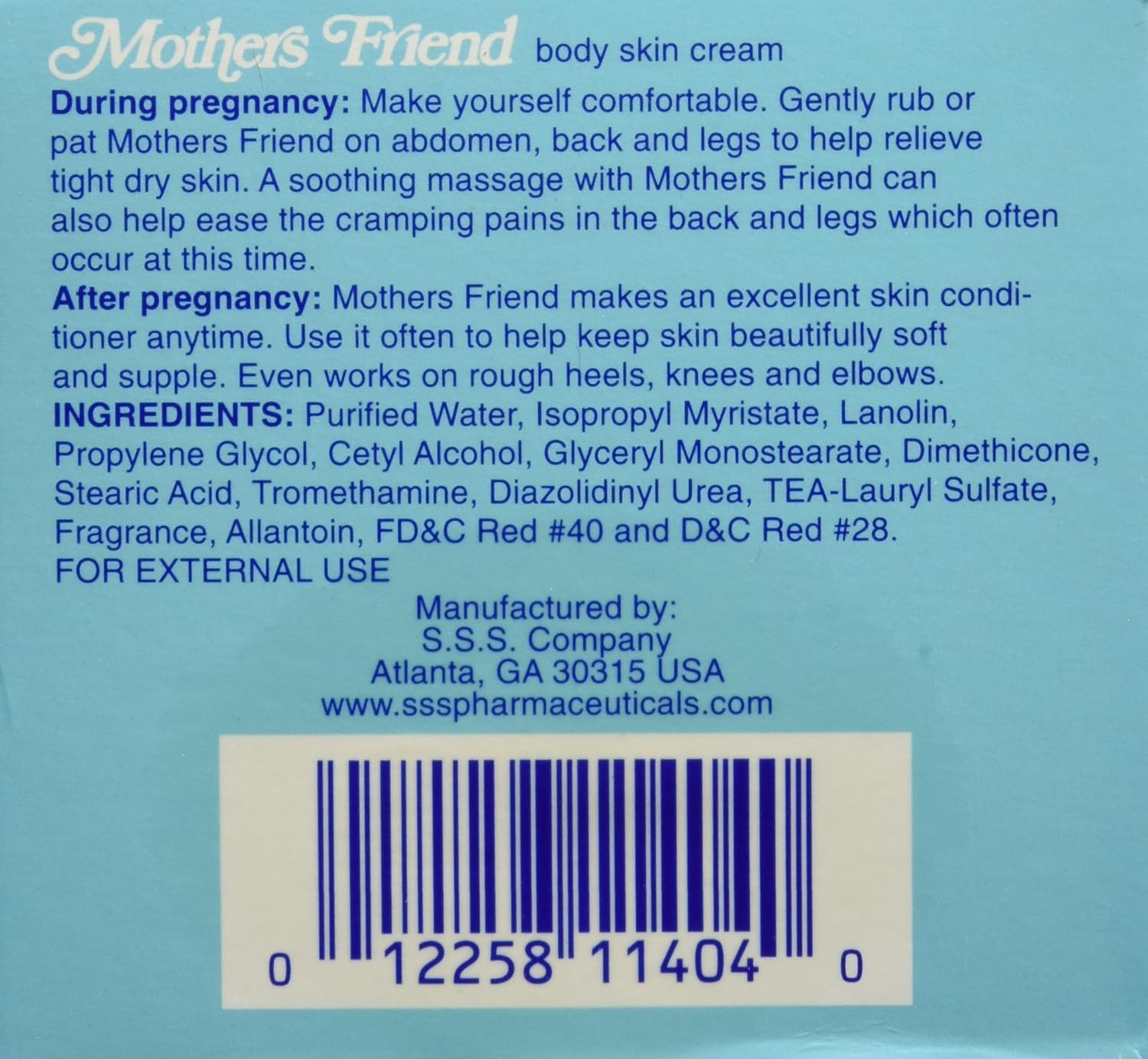 Mothers Cherioll Mothers Friend compact packaging and label reflect convenient care.