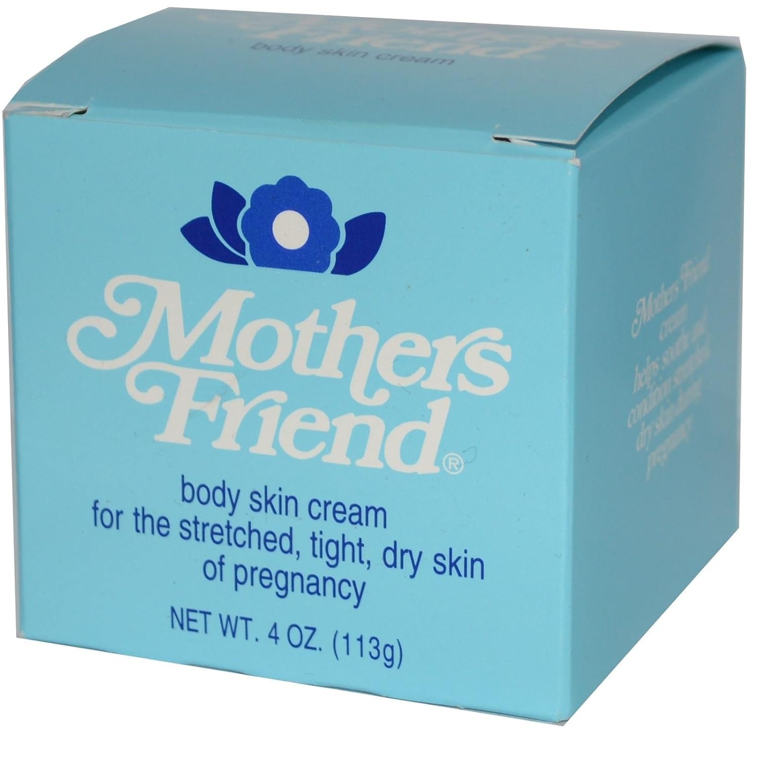 Mothers Cherioll Mothers Friend cream bottle closeup showcases soothing hydration for pregnancy skin.
