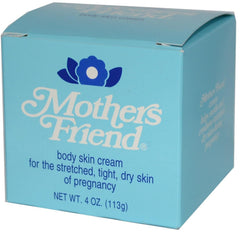 Mothers Cherioll Mothers Friend cream bottle closeup showcases soothing hydration for pregnancy skin.