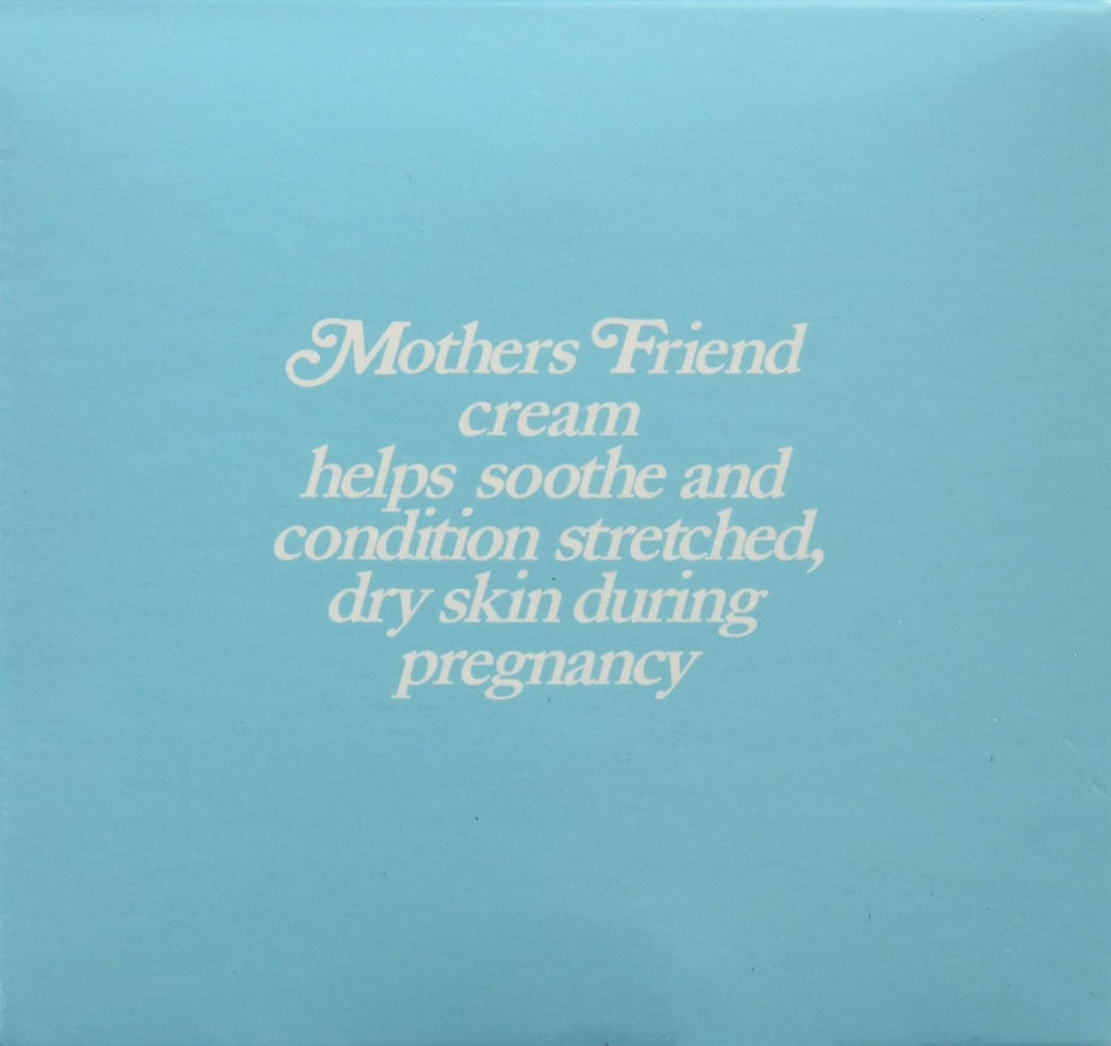 Mothers Cherioll Mothers Friend cream on stretched skin showcases targeted moisture during pregnancy.