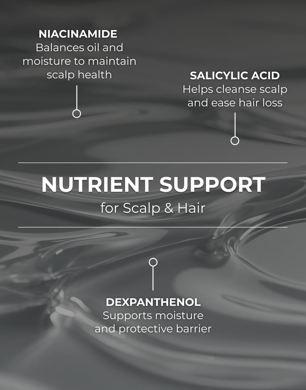 Motifull Hair Boost Ampoule application massage demonstrates root-to-tip nourishment