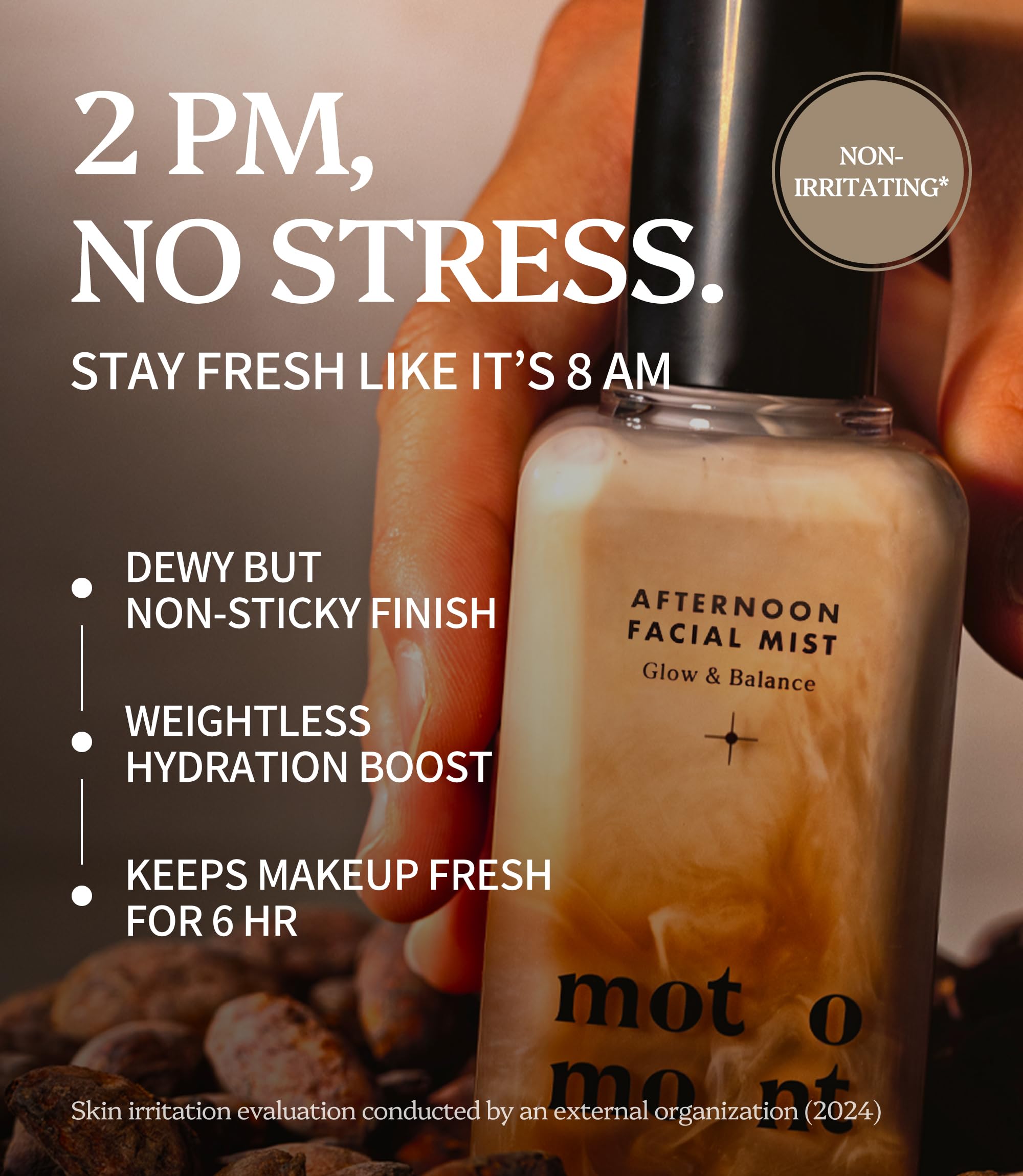 Motomont Blue Complex HR label emphasizes soothing formula for calm skin.