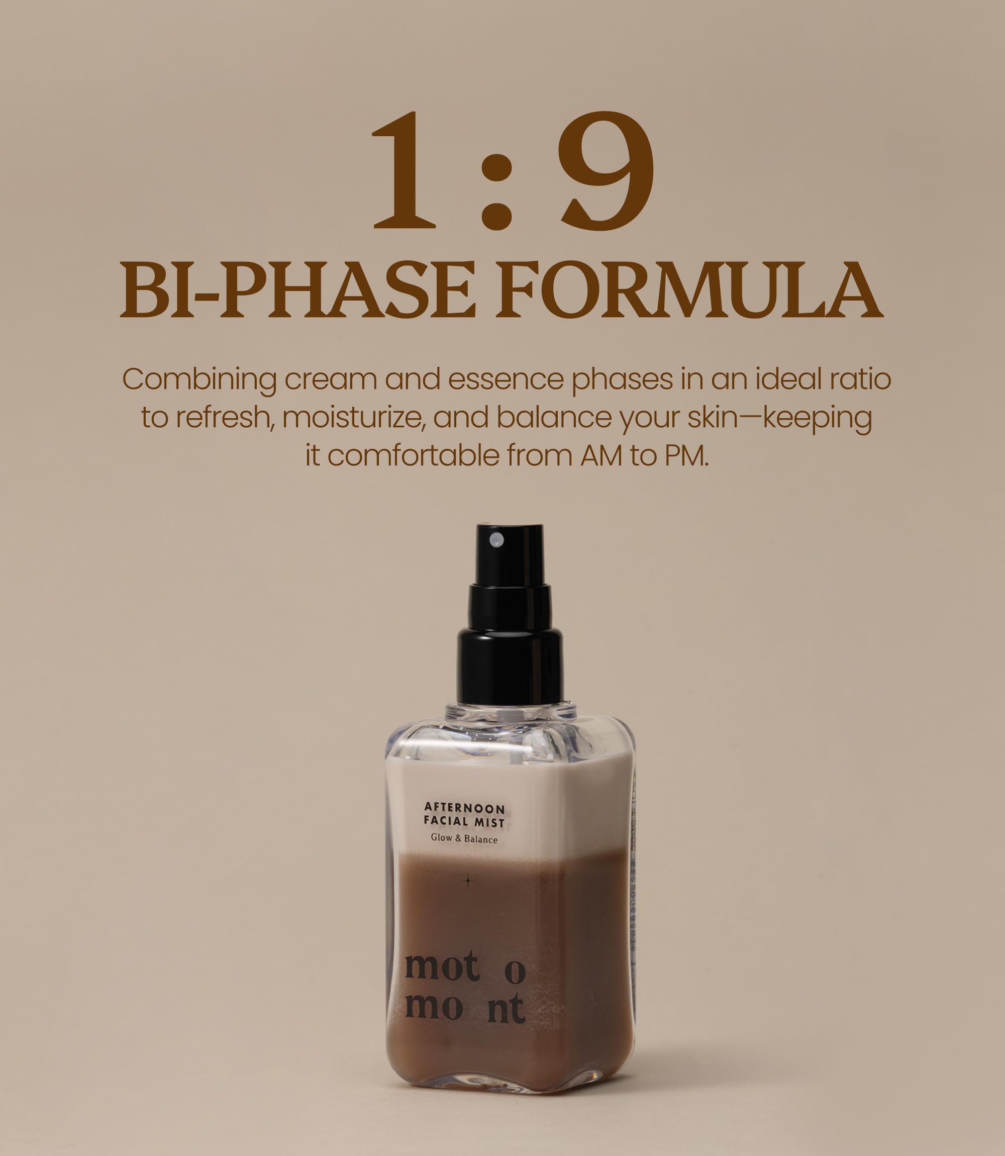 Motomont Hyaluronic Acid boost for enhanced hydration in the mist.