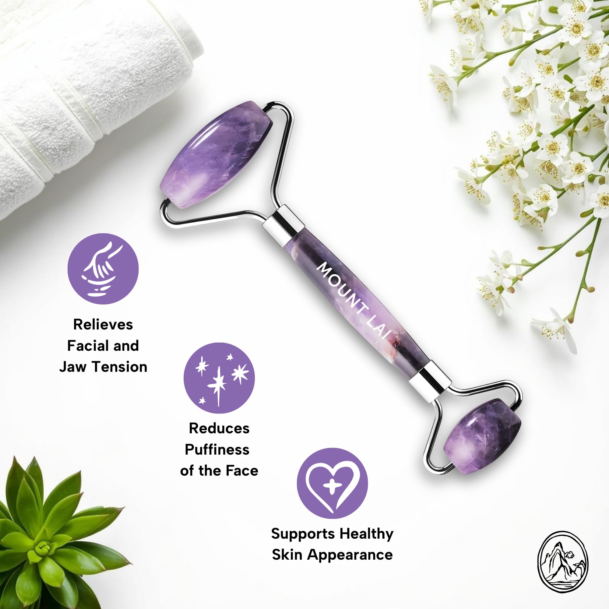 Mount Lai Amethyst Massage in Action showing rolling to aid absorption