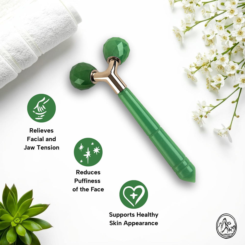 Mount Lai Jade massager ergonomic grip for easy daily use.